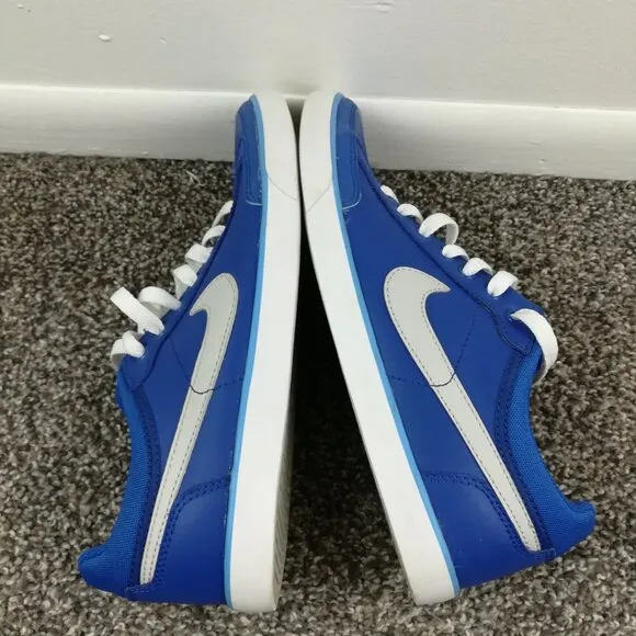 NIKE Capri III-3 Low Shoes - Mens Size 8 - Blue Leather Sneakers - 579622-441