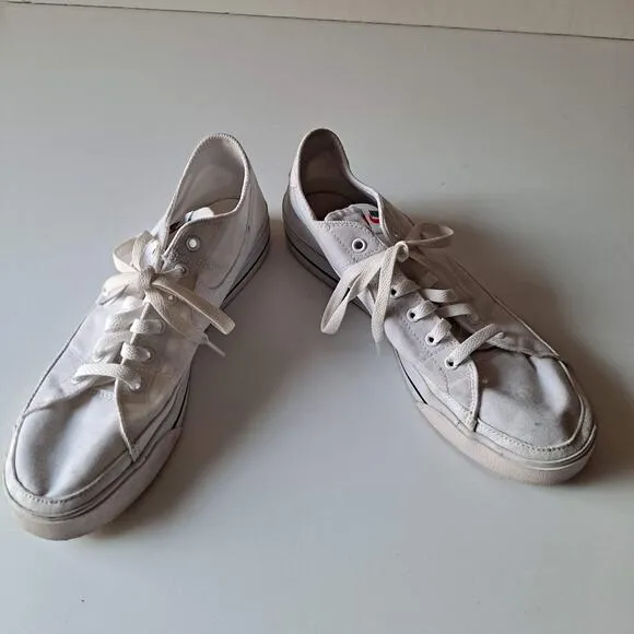 Nike Court Legacy Canvas Low Top Sneakers Shoes White CW6539-100 Mens Size 9.5