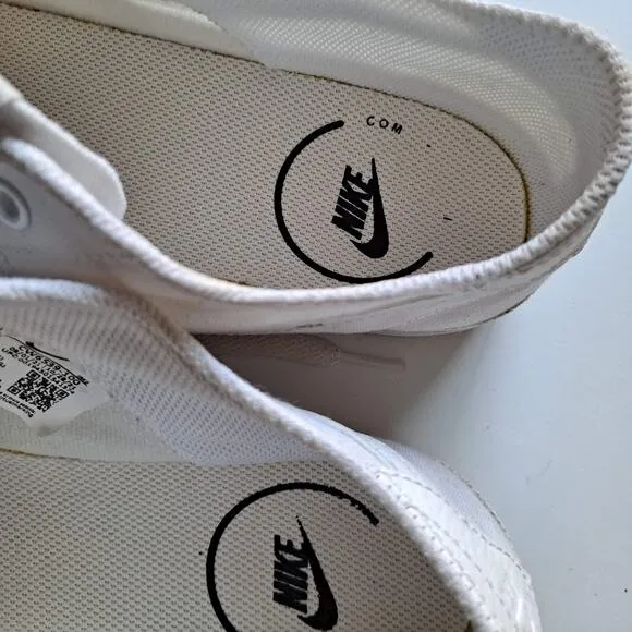 Nike Court Legacy Canvas Low Top Sneakers Shoes White CW6539-100 Mens Size 9.5