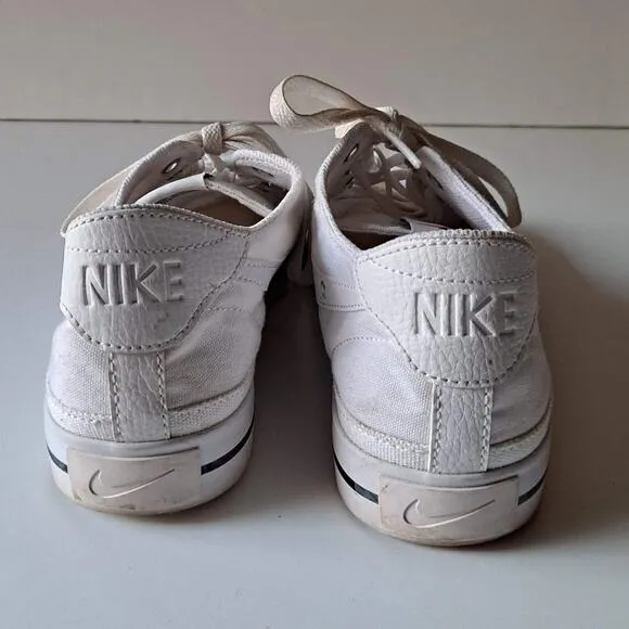 Nike Court Legacy Canvas Low Top Sneakers Shoes White CW6539-100 Mens Size 9.5