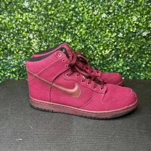 Nike Dunk Canvas High Red