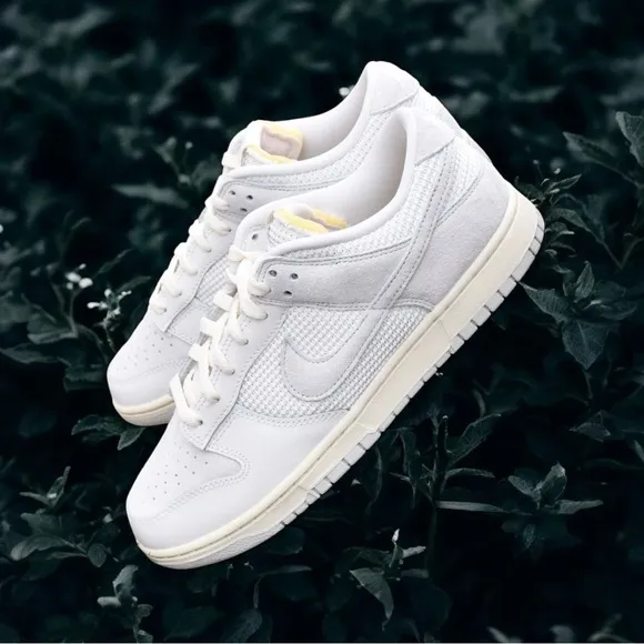 Nike Dunk Low Phantom Bone Sneakers Sz 9M/10.5W Light Gray Lace Up Cushion Shoes