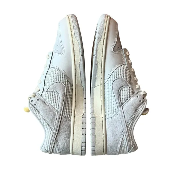 Nike Dunk Low Phantom Bone Sneakers Sz 9M/10.5W Light Gray Lace Up Cushion Shoes