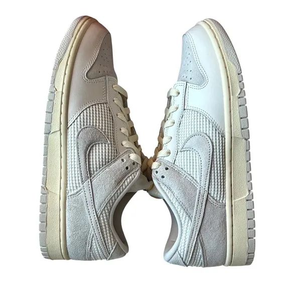 Nike Dunk Low Phantom Bone Sneakers Sz 9M/10.5W Light Gray Lace Up Cushion Shoes