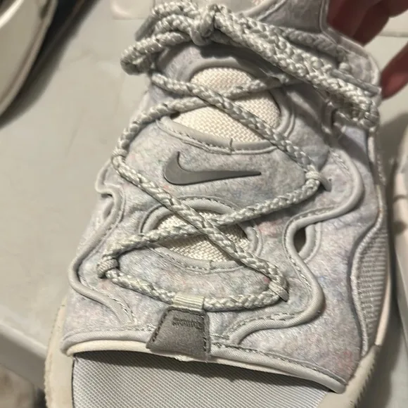 Nike Gray Athletic Sneakers with Textured Sole