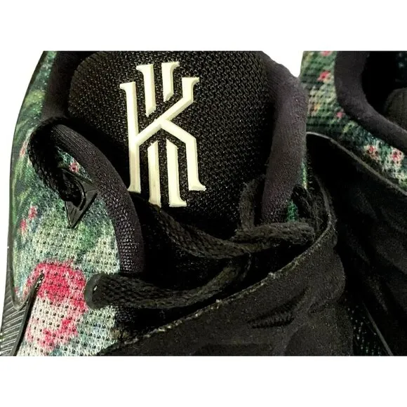Nike Kyrie Irving Low Floral Basketball Sneakers Black AO8979-002 Mens Sz 10.5