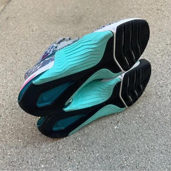 NIKE Metcon 8 'Graffiti Graphics' Women's Training Shoes Blue Gray Pink 7.5
