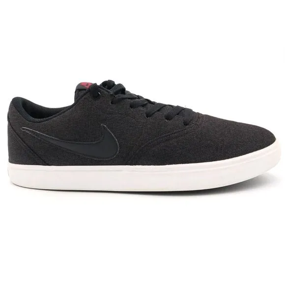 NIKE SB Check‎ Solar Soft Mens Sz 11 Charcoal Canvas Skateboard Shoes 843896-007