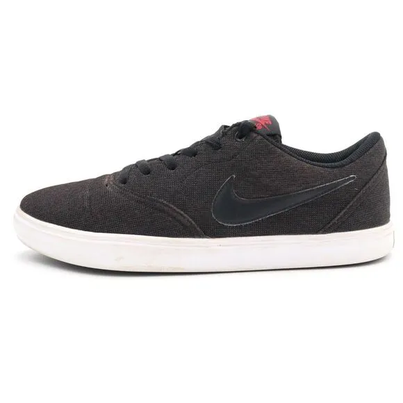 NIKE SB Check‎ Solar Soft Mens Sz 11 Charcoal Canvas Skateboard Shoes 843896-007