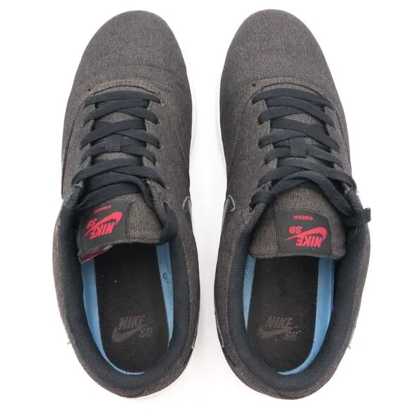 NIKE SB Check‎ Solar Soft Mens Sz 11 Charcoal Canvas Skateboard Shoes 843896-007