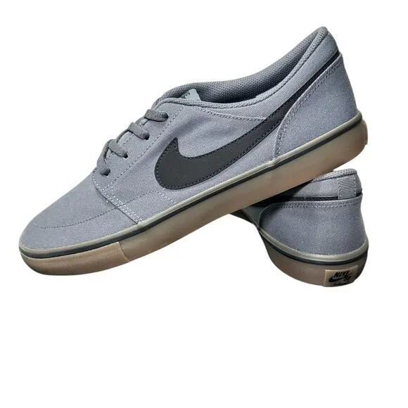 Nike SB Skateboarding Men's Solarsoft Portmore II Shoes Gray 9