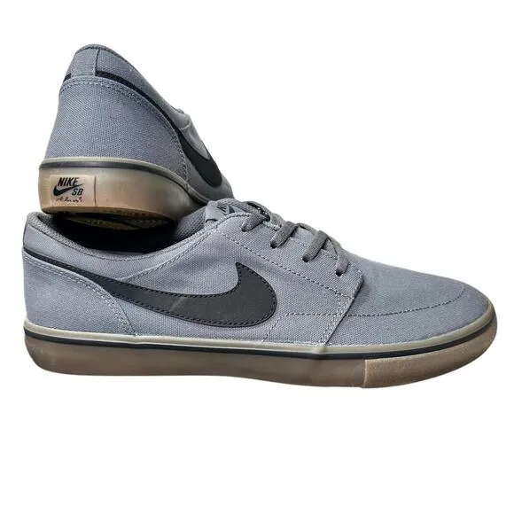 Nike SB Skateboarding Men's Solarsoft Portmore II Shoes Gray 9