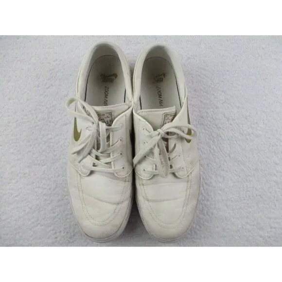 Nike SB Zoom Size 11.5 Stefan Janoski Low‎ Canvas Shoes White 615957-121