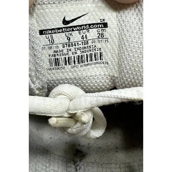 Nike Shox NZ Athletic Triple White Leather 378341-128 Men’s Size 10 Shoes