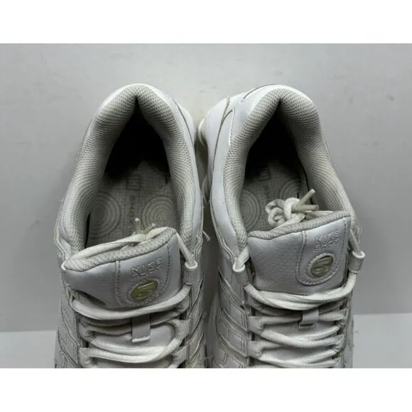 Nike Shox NZ Athletic Triple White Leather 378341-128 Men’s Size 10 Shoes
