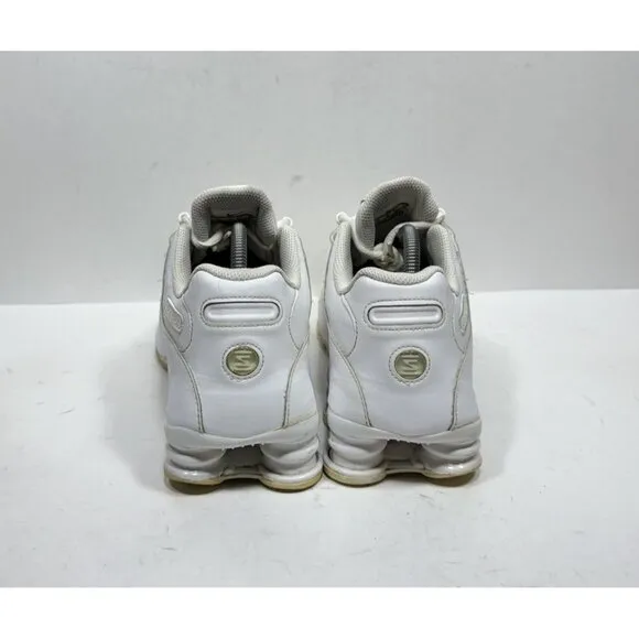 Nike Shox NZ Athletic Triple White Leather 378341-128 Men’s Size 10 Shoes