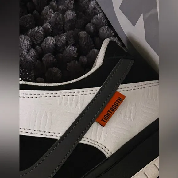 Nike TightBooth SB Dunk Low Pro Black and White Sneakers/Skateboard Shoes Size 8