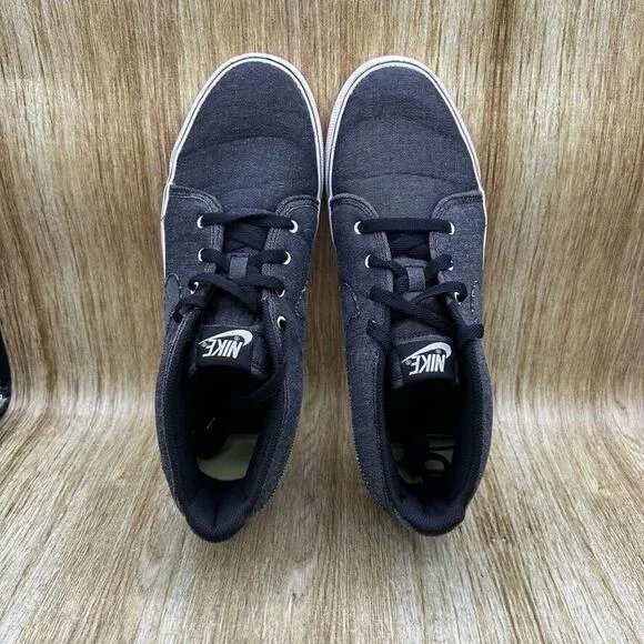 Nike‎ Toki ND Men's Size 12 Grey White Mid Canvas Athletic Shoes Sneakers