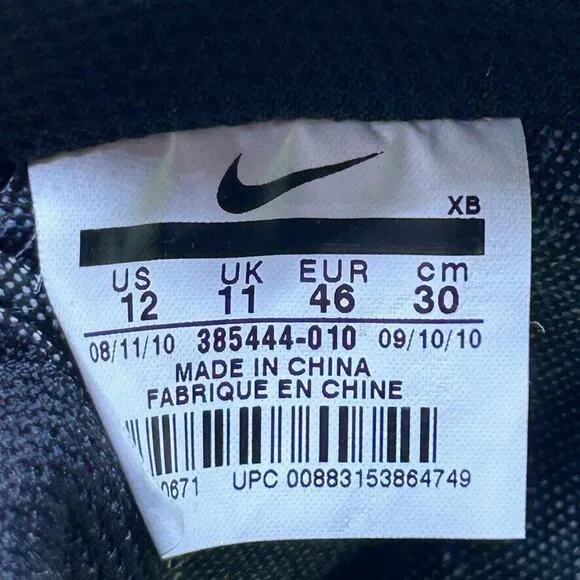Nike‎ Toki ND Men's Size 12 Grey White Mid Canvas Athletic Shoes Sneakers