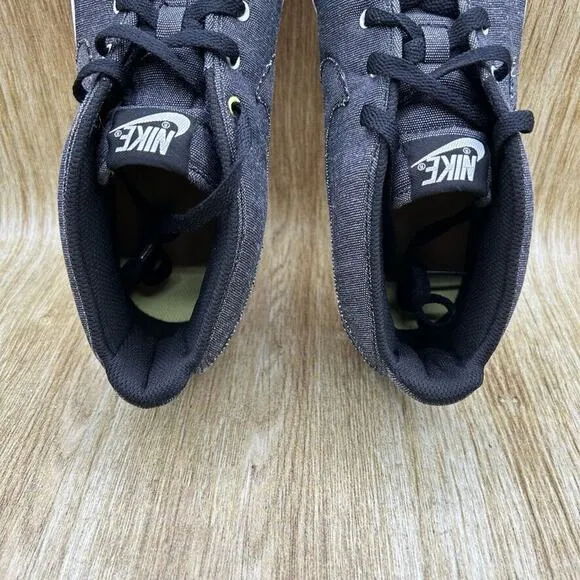 Nike‎ Toki ND Men's Size 12 Grey White Mid Canvas Athletic Shoes Sneakers