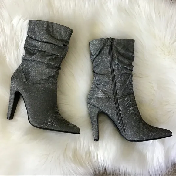 NINA Metallic Heeled Boots