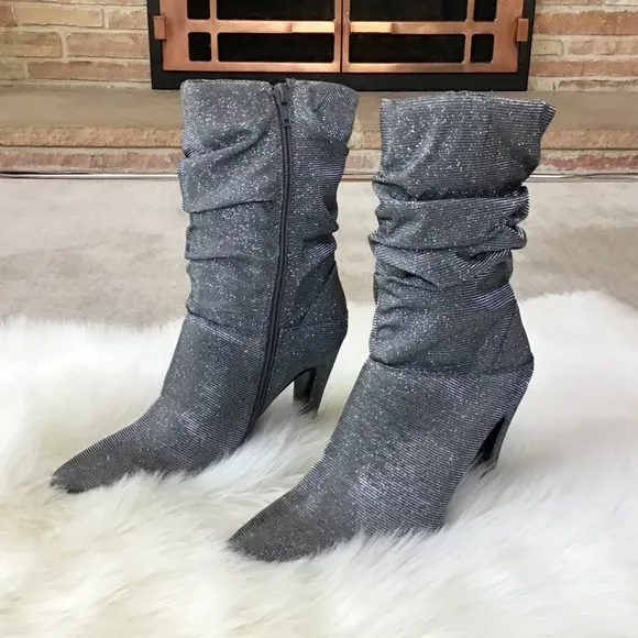 NINA Metallic Heeled Boots