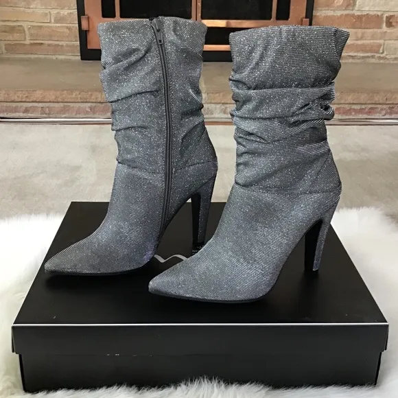 NINA Metallic Heeled Boots