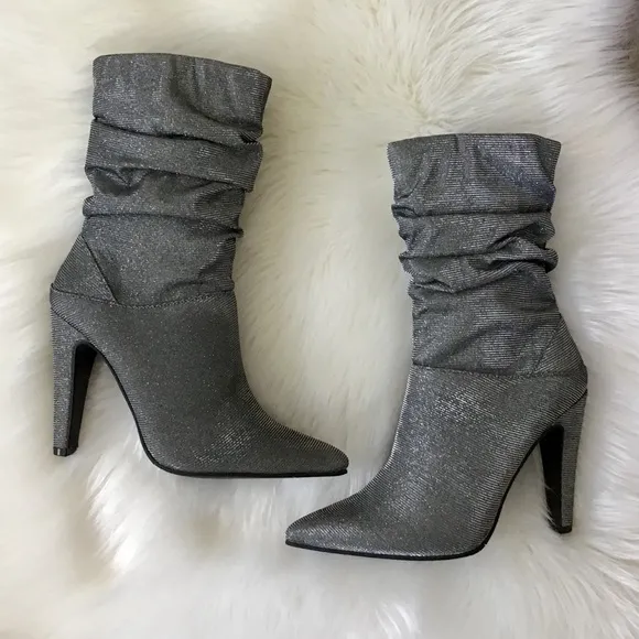 NINA Metallic Heeled Boots