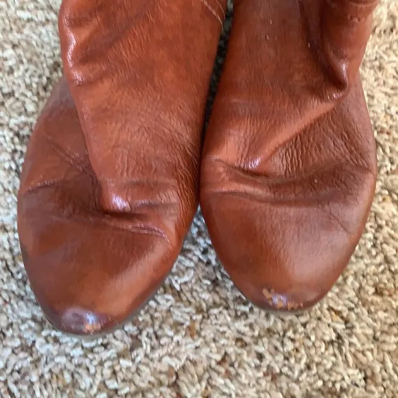 Nine West Flat Chestnut Rider Boots Size 7 1/2