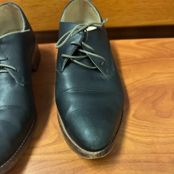 Nisolo James Oxford In Black Women's US Size 9.5 Leather Shoes Minimalist Office