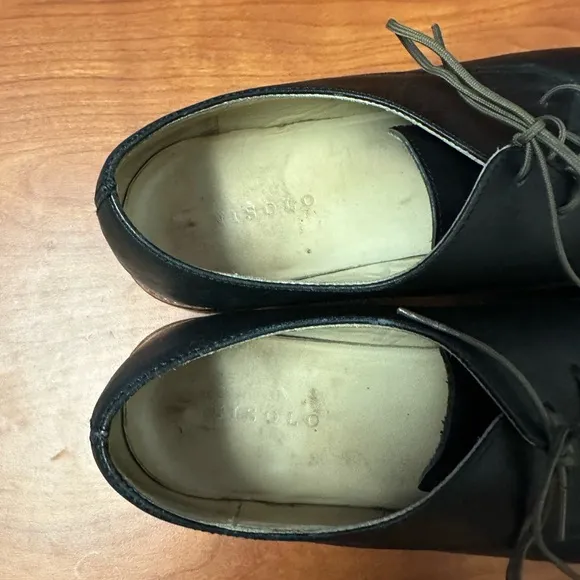Nisolo James Oxford In Black Women's US Size 9.5 Leather Shoes Minimalist Office