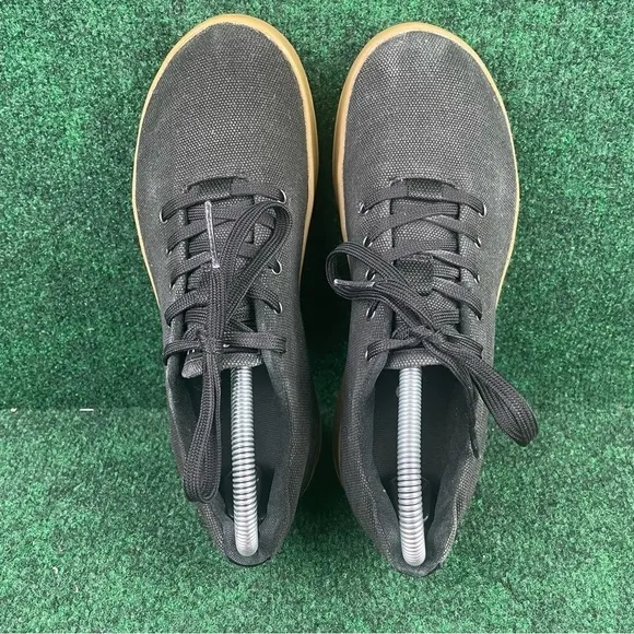 NOBULL Canvas Trainer Women’s 8 Men’s 6.5 Black Gum Bottom Shoes Sneakers