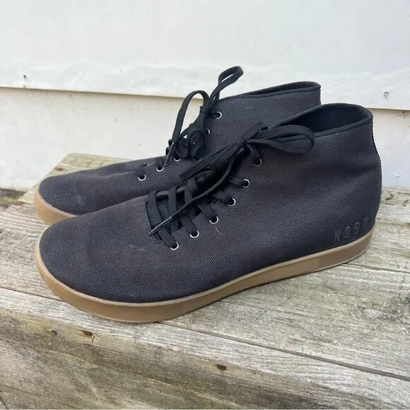 NoBull Gum Mid Canvas Trainer Black Sneakers Shoes Mens 13