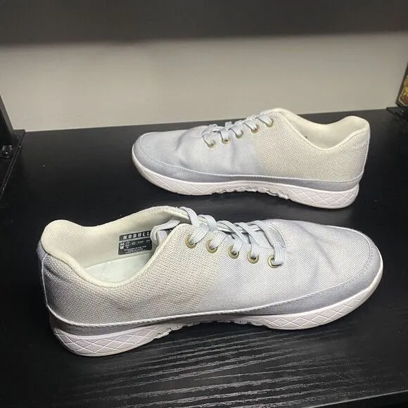 Nobull Mens Size 8.5 Canvas Low Top Training Shoes Sneakers Gray