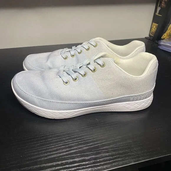 Nobull Mens Size 8.5 Canvas Low Top Training Shoes Sneakers Gray