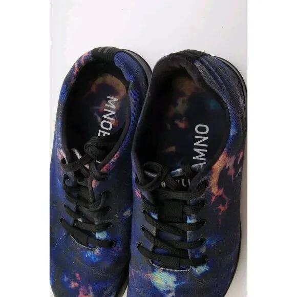Nobull Midnight Tie-Dye Canvas Trainer Shoes  Women's Sz 9  Sneakers READ Descr.