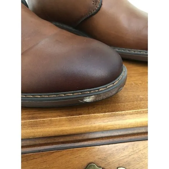 Nordstrom Ortholite Mens Size 8.5 Brown Leather Lace Up Shoes