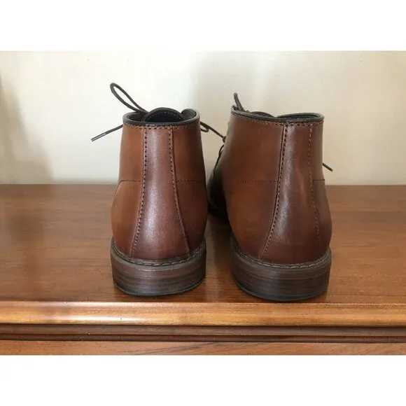 Nordstrom Ortholite Mens Size 8.5 Brown Leather Lace Up Shoes