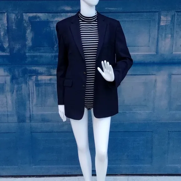 Nordstrom's Ladies Wool Blend Ultra - Lux Single Breasted Blazer