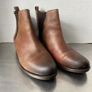 NURTURE CHELSEA Ankle Boots - Brown/Black Distressed Leather - Women’s 8.5 M