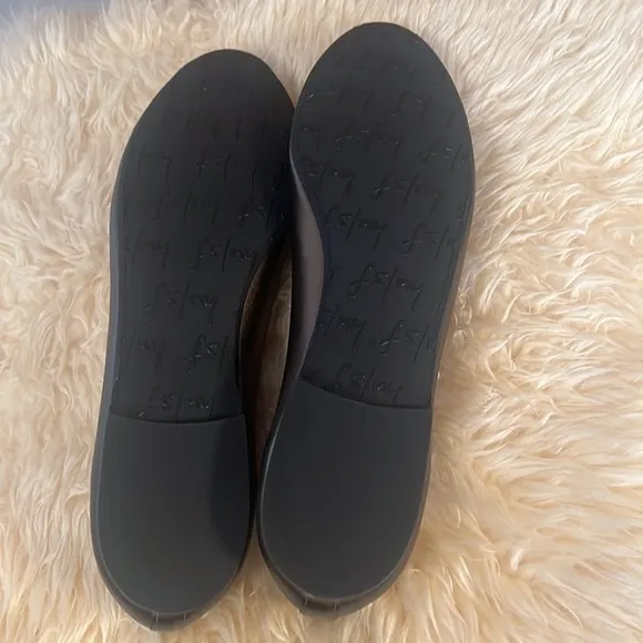 NWB French Sole Jigsaw Metallic Leather Scallop Ballet Flats Sz-11