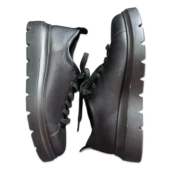 NWOB $170 ECCO Black Fluidform Leather Sneakers