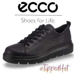 NWOB $170 ECCO Black Fluidform Leather Sneakers