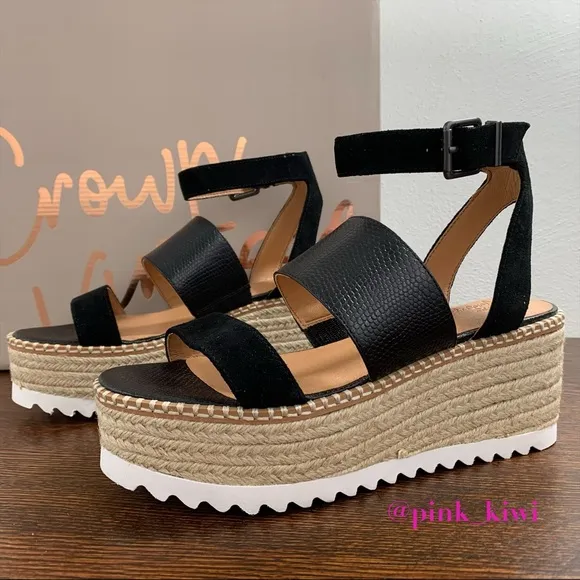 NWOB Crown Vintage Daylen Espadrille Wedge Sandal