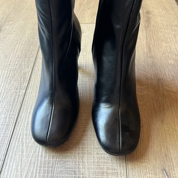 NWOB FREE PEOPLE Remy Heeled Boots Black Leather US 7