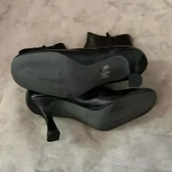 NWOB FREE PEOPLE Remy Heeled Boots Black Leather US 7