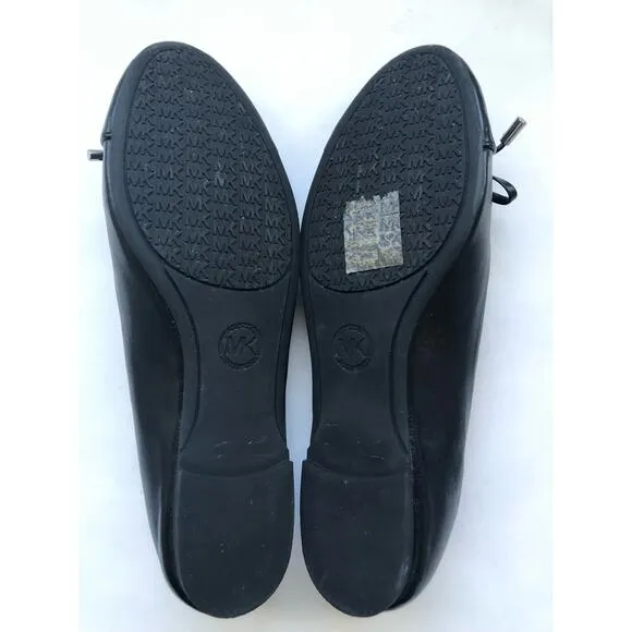 NWOB Michael Kors Black Leather Ballet Flats