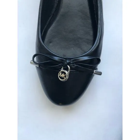 NWOB Michael Kors Black Leather Ballet Flats