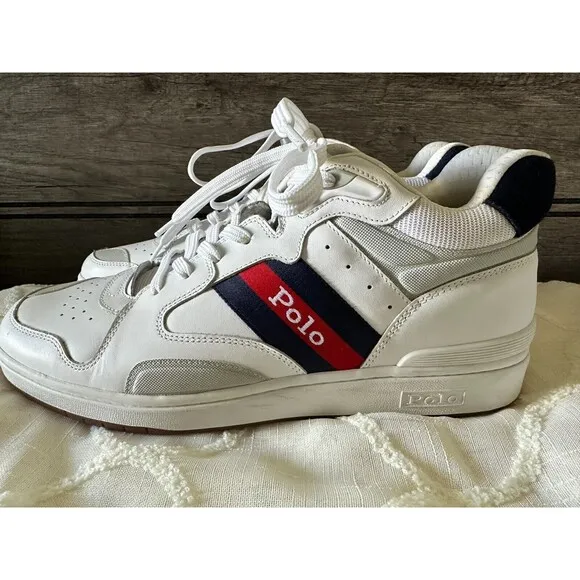 NWOB Polo Ralph Lauren MEN'S SHOES 13 Court Mid Pro Trainer