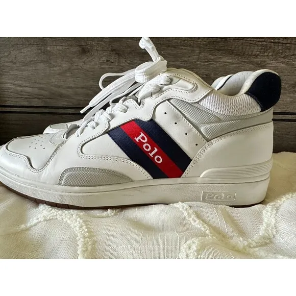 NWOB Polo Ralph Lauren MEN'S SHOES 13 Court Mid Pro Trainer